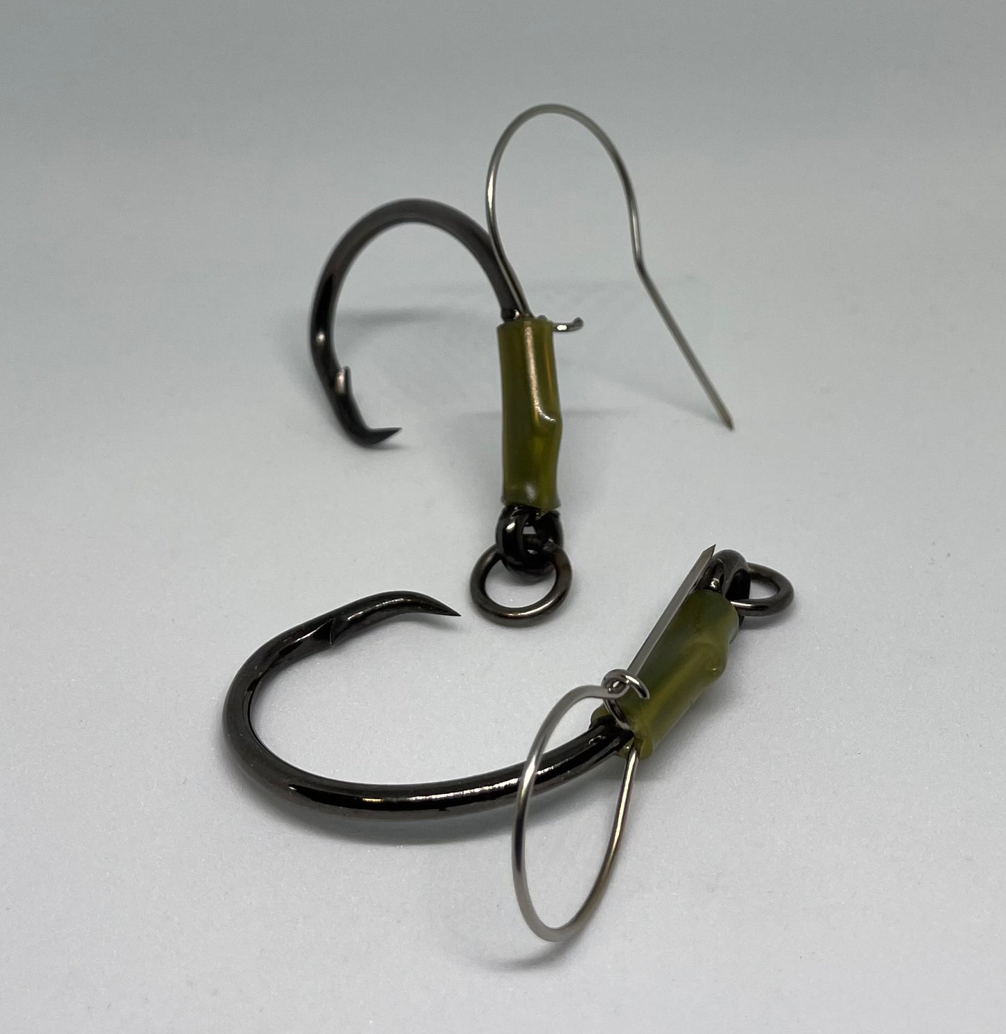 14. New! 10/0 Ringed Circle Hook, Nickel Coated High Carbon Steel, Large Bait Cavity