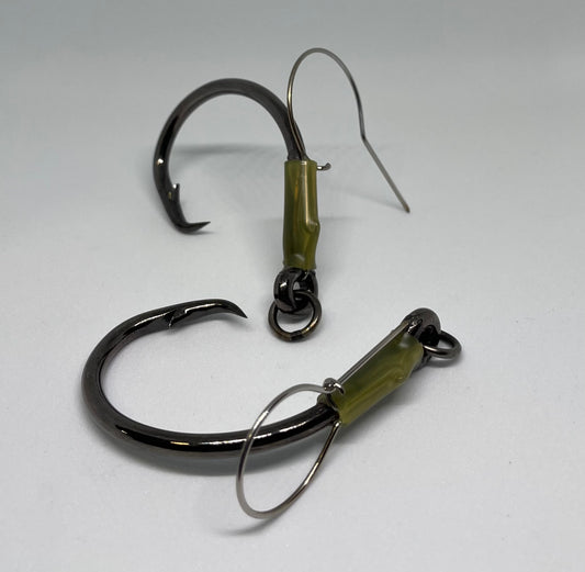 14. New! 12/0 Ringed Circle Hook, Nickel Coated High Carbon Steel, Extra Large Bait Cavity